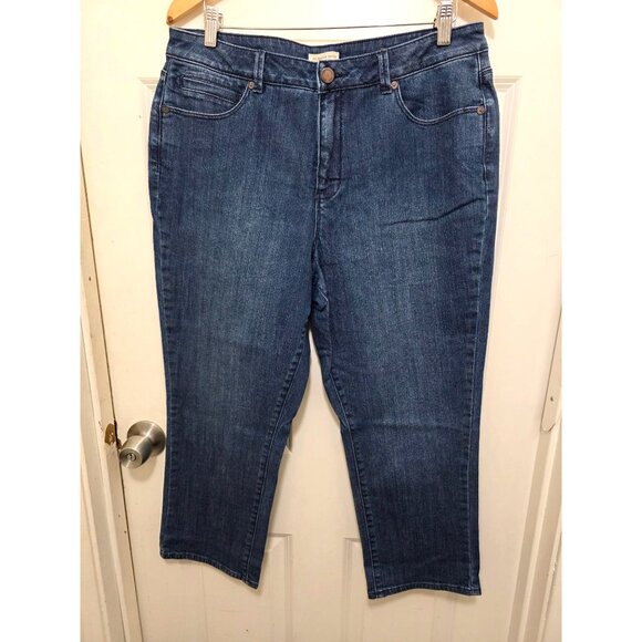 Coldwater Creek Women's Mid-Rise Straight Leg Denim Jeans Size 14 - Picture 2 of 8
